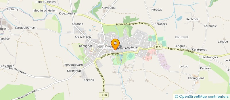 localisation de l'entreprise MONSIEUR JULIEN ROUXEL  PLOUARZEL
