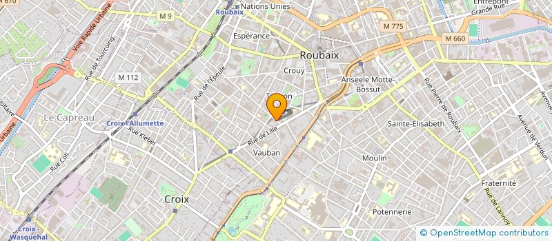 localisation de l'entreprise MONSIEUR JULIEN ROUXEL  ROUBAIX