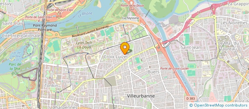 localisation de l'entreprise MONSIEUR JULIEN ROYER DE LA BASTIE  VILLEURBANNE