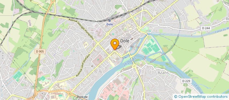 localisation de l'entreprise MONSIEUR JULIEN ROZ à DOLE