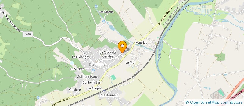 localisation de l'entreprise MONSIEUR JULIEN RUCAR  DOUZILLAC