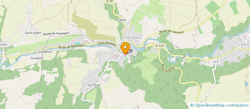 localisation de l'entreprise MONSIEUR JULIEN RUCHON  CHAMPEIX