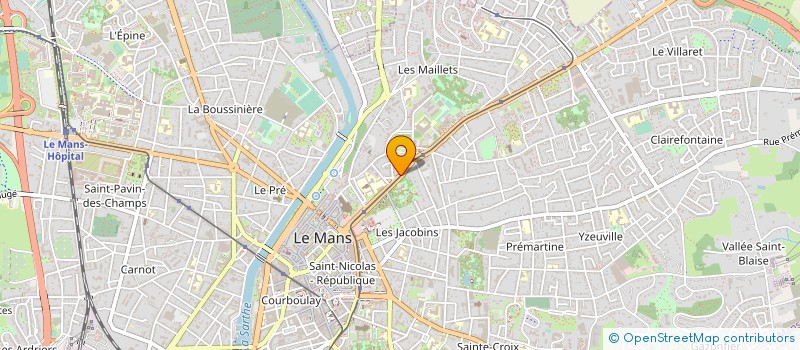 localisation de l'entreprise MONSIEUR JULIEN RULLIER à LE MANS