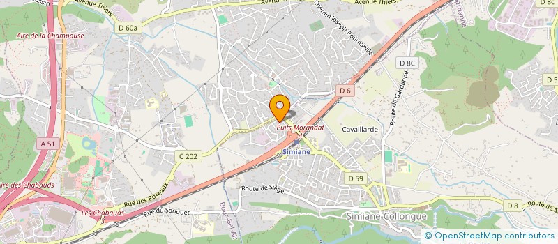 localisation de l'entreprise MONSIEUR JULIEN SABATIER  SIMIANE-COLLONGUE