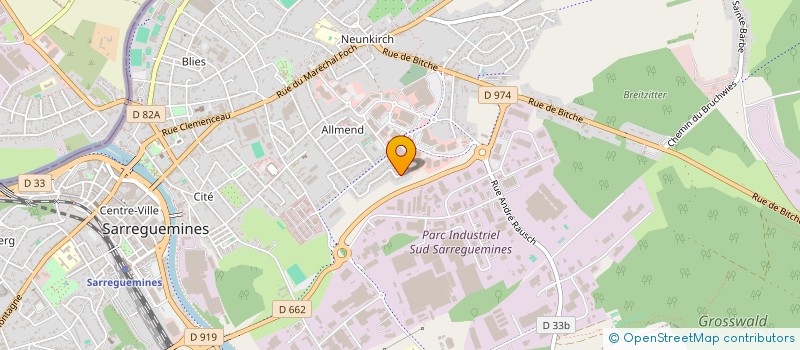 localisation de l'entreprise MONSIEUR JULIEN SACCUCCI à SARREGUEMINES