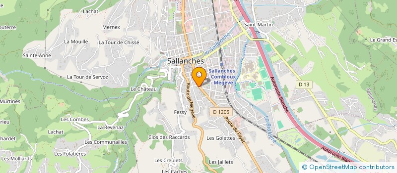 localisation de l'entreprise MONSIEUR JULIEN SACKSTEDER à SALLANCHES