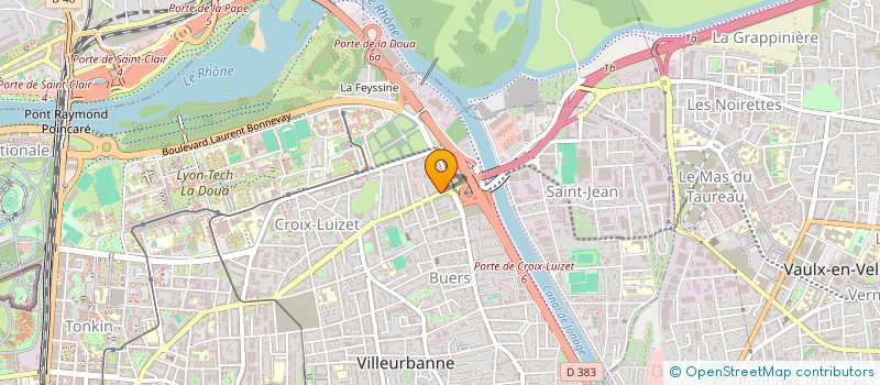 localisation de l'entreprise MONSIEUR JULIEN SAILLARD  VILLEURBANNE