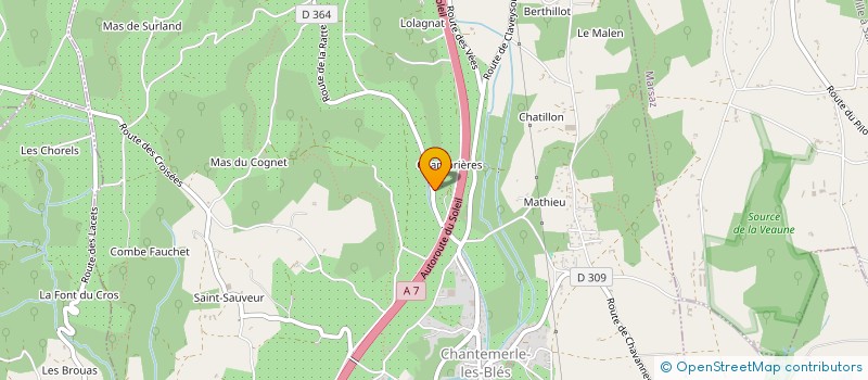 localisation de l'entreprise MONSIEUR JULIEN SAINSORNY  CHANTEMERLE-LES-BLES