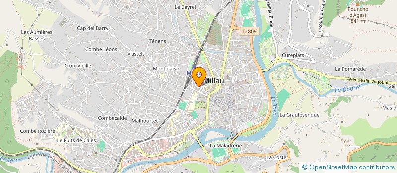 localisation de l'entreprise MONSIEUR JULIEN SALES à MILLAU