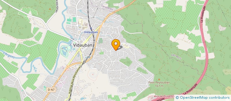 localisation de l'entreprise MONSIEUR JULIEN SALIVET  VIDAUBAN