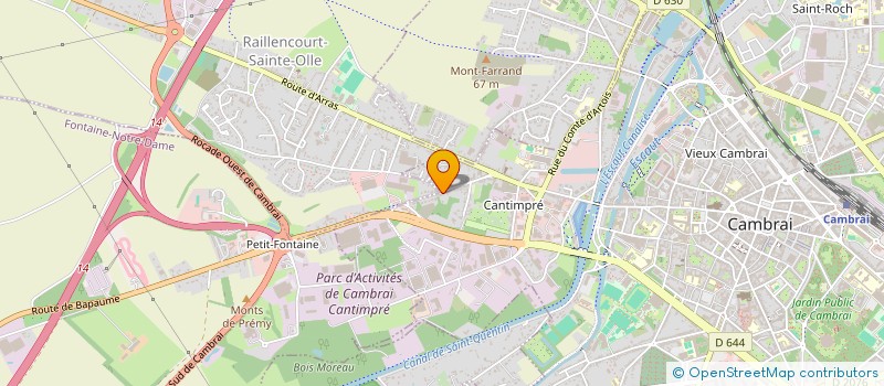 localisation de l'entreprise MONSIEUR JULIEN SALMON  CAMBRAI