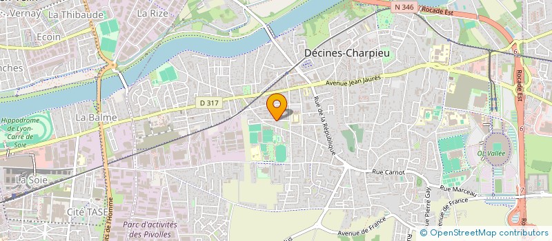 localisation de l'entreprise MONSIEUR JULIEN SALOIS  DECINES-CHARPIEU