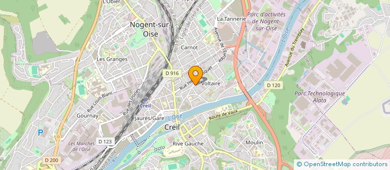 localisation de l'entreprise MONSIEUR JULIEN SAMAL à CREIL