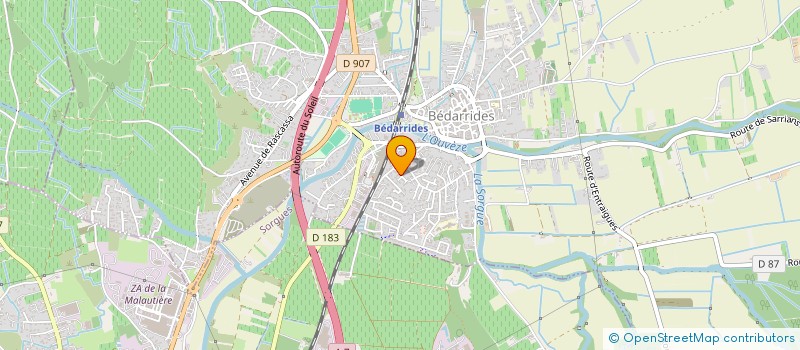 localisation de l'entreprise MONSIEUR JULIEN SANCHEZ  BEDARRIDES