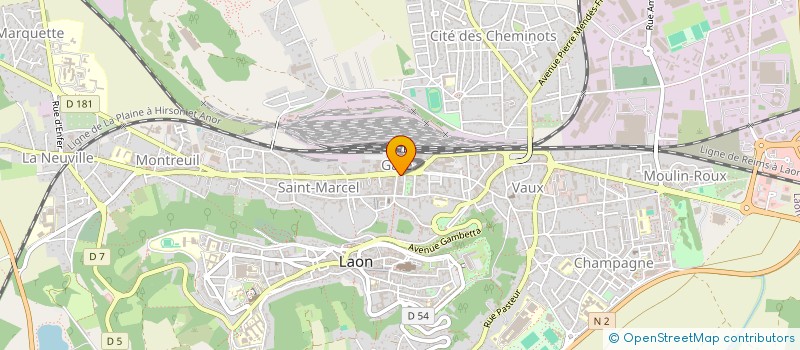 localisation de l'entreprise MONSIEUR JULIEN SANTERRE à LAON