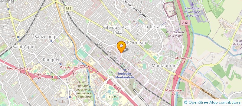 localisation de l'entreprise MONSIEUR JULIEN SAPIEN  TOULOUSE