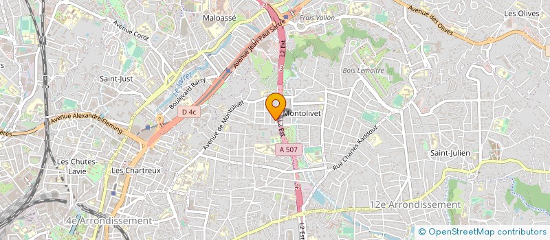 localisation de l'entreprise MONSIEUR JULIEN SARLAT  MARSEILLE