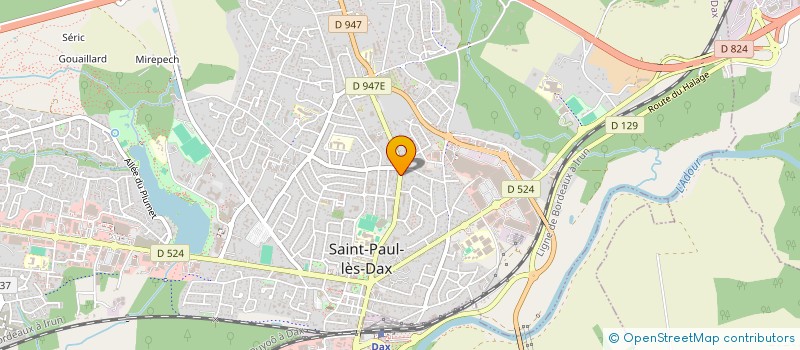 localisation de l'entreprise MONSIEUR JULIEN SAUBAGNAC  SAINT-PAUL-LES-DAX