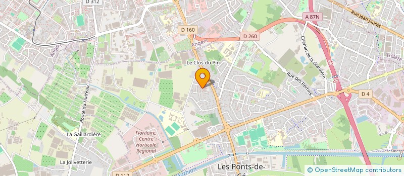 localisation de l'entreprise MONSIEUR JULIEN SAULEAU à LES PONTS-DE-CE