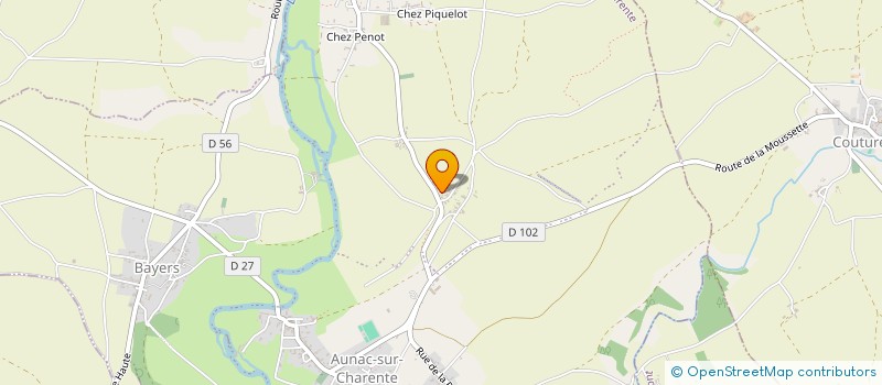 localisation de l'entreprise MONSIEUR JULIEN SAULNIER  AUNAC-SUR-CHARENTE