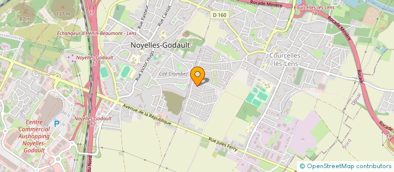 localisation de l'entreprise MONSIEUR JULIEN SAUVAGE  COURCELLES-LES-LENS