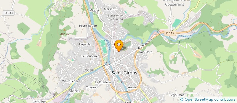 localisation de l'entreprise MONSIEUR JULIEN SAUVEGRAIN à SAINT-GIRONS