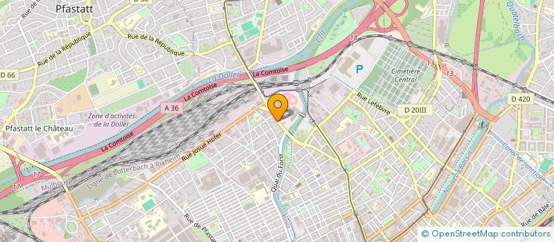 localisation de l'entreprise MONSIEUR JULIEN SCHLIENGER  MULHOUSE