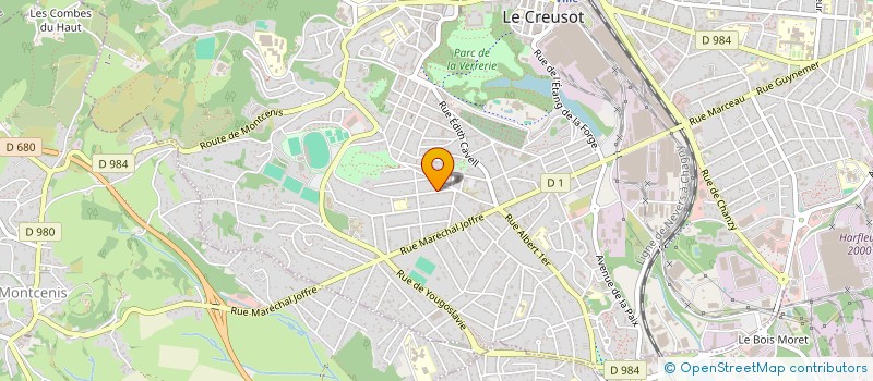 localisation de l'entreprise MONSIEUR JULIEN SEGAUD à LE CREUSOT