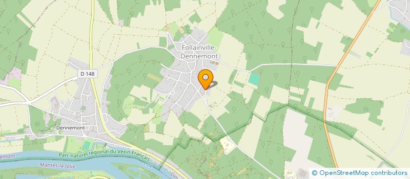 localisation de l'entreprise MONSIEUR JULIEN SEGUY  FOLLAINVILLE-DENNEMONT