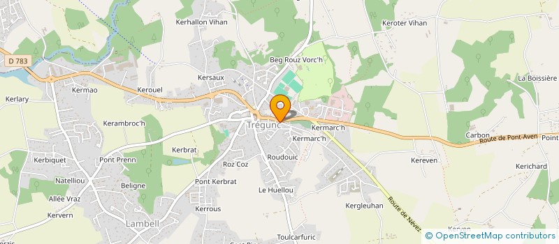 localisation de l'entreprise MONSIEUR JULIEN SEILLIER  TREGUNC