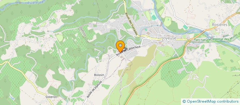 localisation de l'entreprise MONSIEUR JULIEN SELEM  JOYEUSE