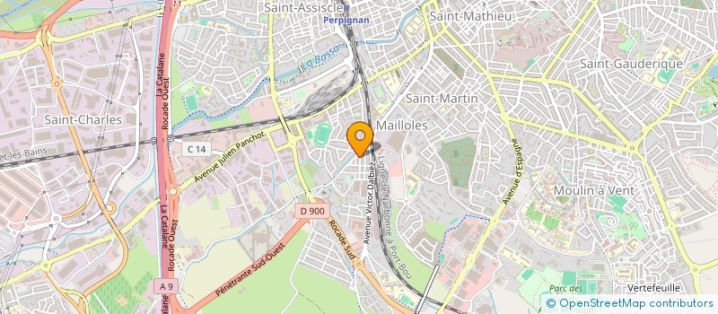 localisation de l'entreprise MONSIEUR JULIEN SELVA  PERPIGNAN