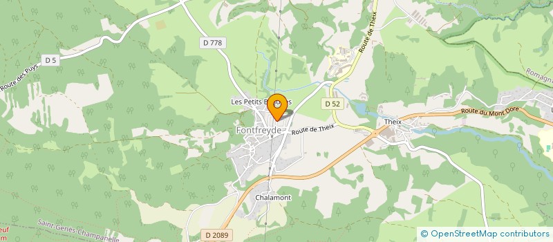 localisation de l'entreprise MONSIEUR JULIEN SEPCHAT  SAINT-GENES-CHAMPANELLE