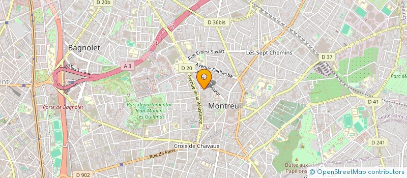 localisation de l'entreprise MONSIEUR JULIEN SERGENT à MONTREUIL