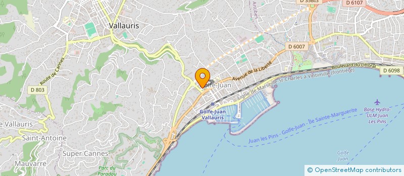 localisation de l'entreprise MONSIEUR JULIEN SERNA  VALLAURIS