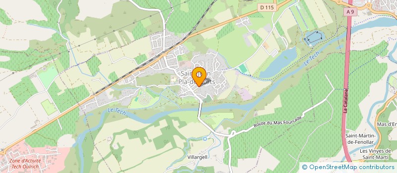 localisation de l'entreprise MONSIEUR JULIEN SERRES  SAINT-JEAN-PLA-DE-CORTS