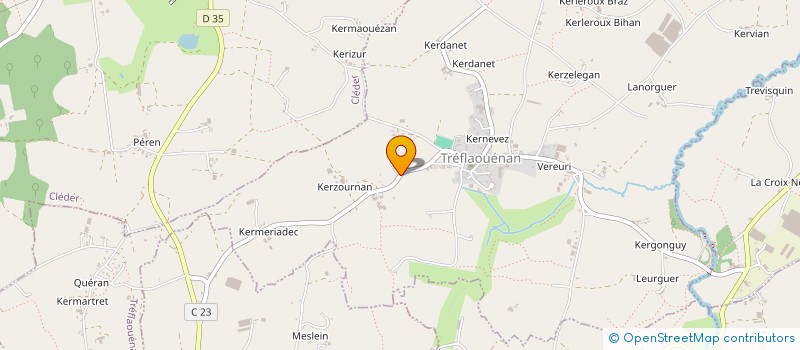 localisation de l'entreprise MONSIEUR JULIEN SICRE  TREFLAOUENAN