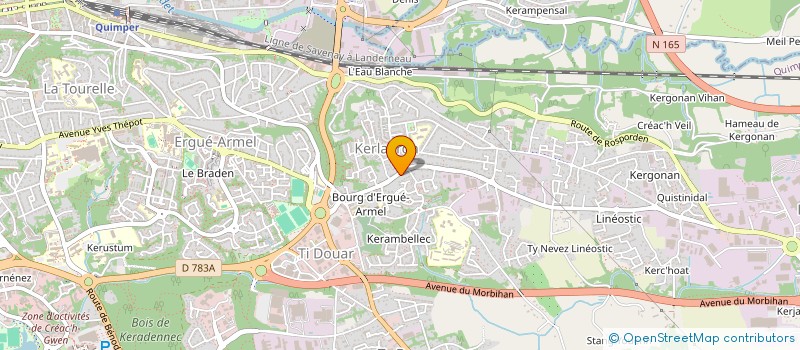 localisation de l'entreprise MONSIEUR JULIEN SIMON à QUIMPER