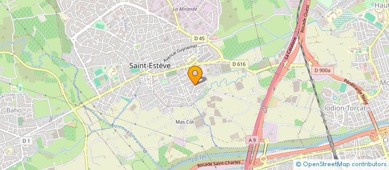 localisation de l'entreprise MONSIEUR JULIEN SIMONET  SAINT-ESTEVE