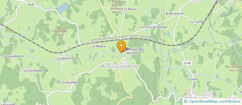 localisation de l'entreprise MONSIEUR JULIEN SIMONNET à MOURIOUX-VIEILLEVILLE