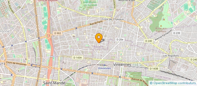localisation de l'entreprise MONSIEUR JULIEN SOARES à MONTREUIL