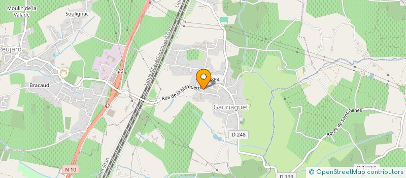 localisation de l'entreprise MONSIEUR JULIEN SOING  GAURIAGUET