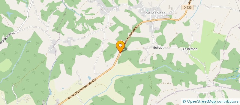 localisation de l'entreprise MONSIEUR JULIEN SONNEVILLE  SALLESPISSE