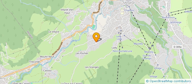 localisation de l'entreprise MONSIEUR JULIEN SORMONTE  MEGEVE