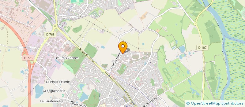 localisation de l'entreprise MONSIEUR JULIEN SOUCHET  AVRILLE