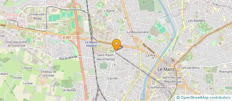 localisation de l'entreprise MONSIEUR JULIEN SOUFFLET  LE MANS