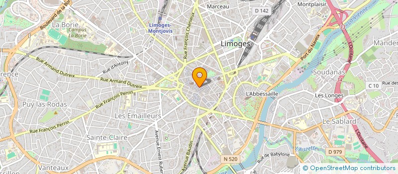 localisation de l'entreprise MONSIEUR JULIEN SOUFFLET à LIMOGES