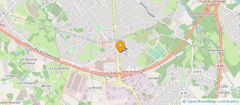 localisation de l'entreprise MONSIEUR JULIEN SOULARD à REZE