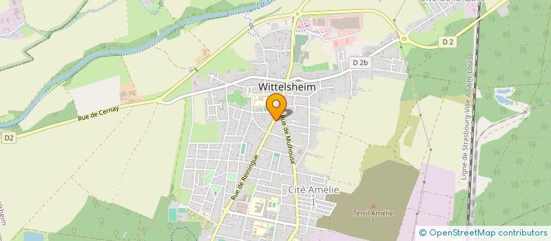 localisation de l'entreprise MONSIEUR JULIEN SPORTES  WITTELSHEIM