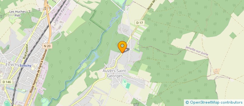 localisation de l'entreprise MONSIEUR JULIEN STUREL  AUVERS-SAINT-GEORGES